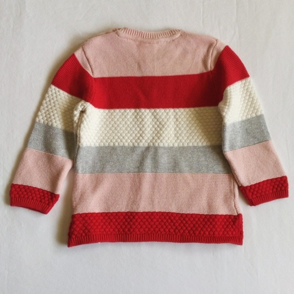 H&M striped multi knit tunic sweater dress 9-12 months baby girl - Picture 5 of 5